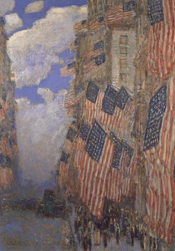 Childe Hassam The Fourth of July France oil painting art